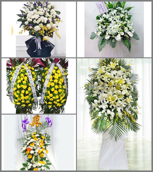 云南红河州河口县莲花滩乡白事花篮预定